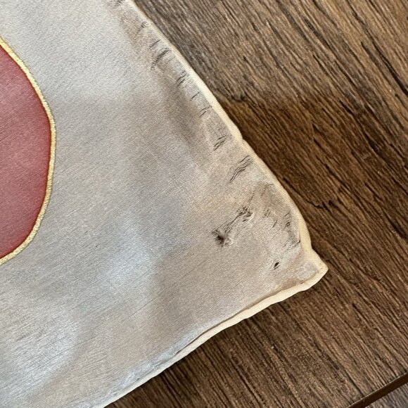 Vintage Silk Handpainted Scarf Watercolor Hand rolled Pastel - Picture 8 of 11